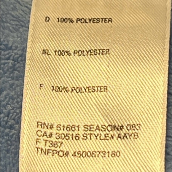 North Face Light Blue Fleece Girls XL Pullover‎ - Picture 4 of 5